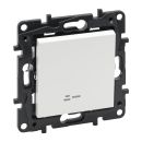 Legrand STRUCTURA Выключатель 1-клавишный проходной с подсветкой/индикацией 10А безвинтовое крепление белый Legrand STRUCTURA Выключатель 1-клавишный проходной с подсветкой/индикацией 10А безвинтовое крепление белый