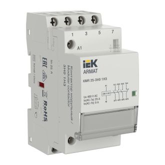 ARMAT Контактор модульный KMR 25А 230В AC 3НО 1НЗ