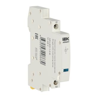 ARMAT Лампа индикаторная одинарная LED 12-48В AC/DC голубая
