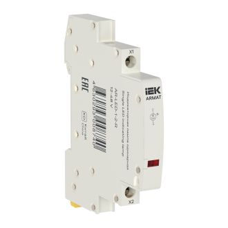 ARMAT Лампа индикаторная одинарная LED 12-48В AC/DC красная