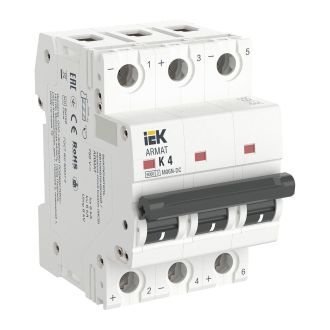 ARMAT Автоматический выключатель M06N-DC 3P K 4А