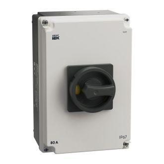 ARMAT Выключатель-разъединитель SDM 3P 80А в алюминиевомом боксе IP67