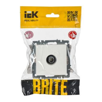 BRITE Розетка TV оконечная белый