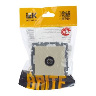 BRITE Розетка TV оконечная бежевый