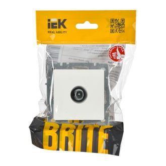 BRITE Розетка TV проходная белый