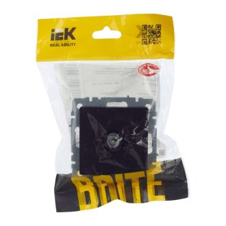 BRITE Розетка TV проходная черный