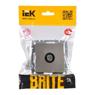 BRITE Розетка TV проходная шампань