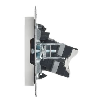 BRITE Розетка двойная TV+RJ45 кат.5E белый