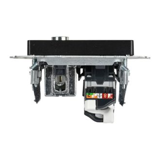 BRITE Розетка двойная TV+RJ45 кат.5E черный