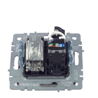 BRITE Розетка двойная TV+RJ45 кат.5E шампань