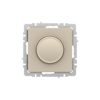 BRITE Светорегулятор поворотно-нажимной 600Вт бежевый