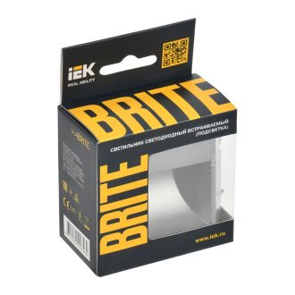 BRITE Подсветка светодиодная встраиваемая сталь