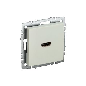 BRITE Розетка HDMI бежевый