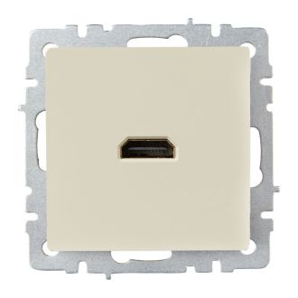 BRITE Розетка HDMI бежевый