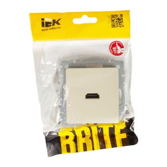 BRITE Розетка HDMI бежевый