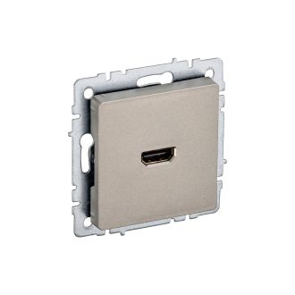 BRITE Розетка HDMI шампань