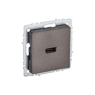 BRITE Розетка HDMI темная бронза
