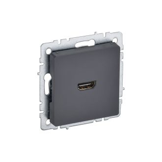 BRITE Розетка HDMI графит