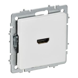 BRITE Розетка HDMI арктический белый