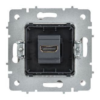 BRITE Розетка HDMI арктический белый