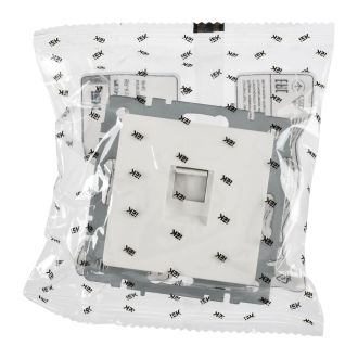 BRITE PRO Розетка компьютерная RJ45 кат.5E белый