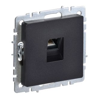 BRITE Розетка компьютерная RJ45 кат.5E черный