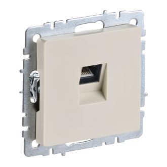 BRITE Розетка компьютерная RJ45 кат.5E бежевый