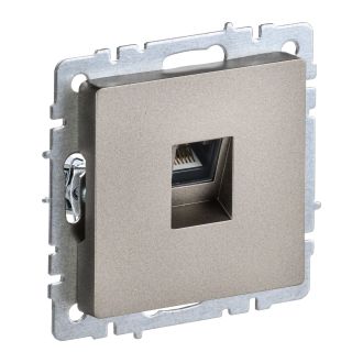 BRITE Розетка компьютерная RJ45 кат.5E шампань