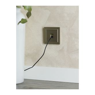 BRITE Розетка компьютерная RJ45 кат.5E шампань