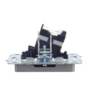 BRITE Розетка компьютерная RJ45 кат.5E сталь