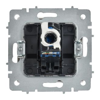 BRITE Розетка компьютерная RJ45 кат.5E арктический белый
