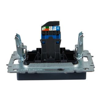 BRITE Розетка компьютерная RJ45 кат.6 маренго