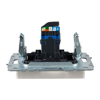 BRITE Розетка компьютерная RJ45 кат.6 жемчуг
