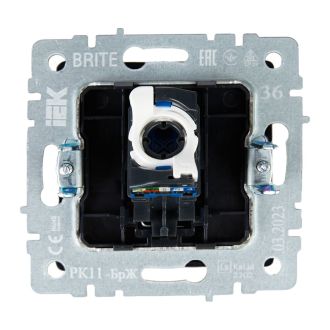 BRITE Розетка компьютерная RJ45 кат.6 жемчуг