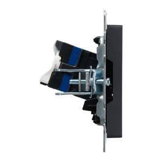 BRITE Розетка компьютерная RJ45 кат.6 графит