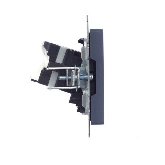 BRITE Розетка компьютерная двойная RJ45 кат.5E маренго
