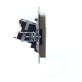 BRITE Розетка компьютерная двойная RJ45 кат.5E шампань