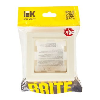 BRITE Рамка 1-местная IP44Р бежевый