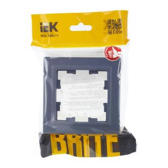 BRITE Рамка 1-местная IP44 маренго