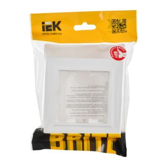BRITE Рамка 1-местная IP44 арктический белый