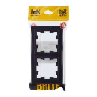 BRITE Рамка 2-местная IP44 черный