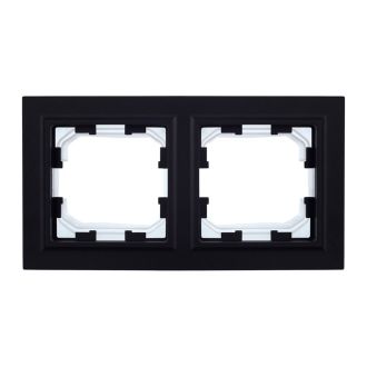 BRITE Рамка 2-местная IP44 черный