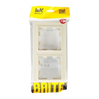 BRITE Рамка 2-местная IP44 бежевый