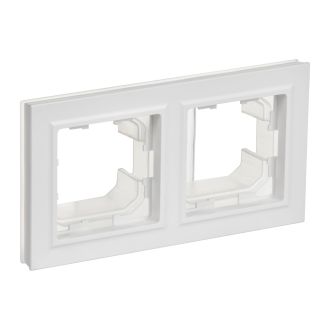 BRITE Рамка 2-местная IP44 арктический белый
