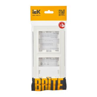 BRITE Рамка 2-местная белый