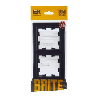 BRITE Рамка 2-местная черный