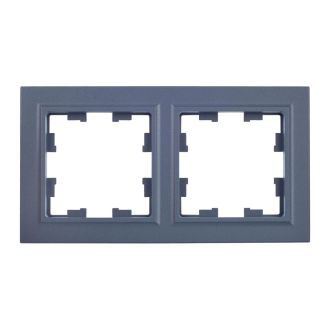 BRITE Рамка 2-местная маренго