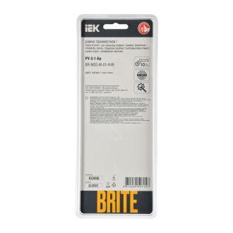 BRITE Рамка 3-местная металл латунь RE