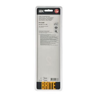 BRITE Рамка 4-местная стекло персиковый матовый