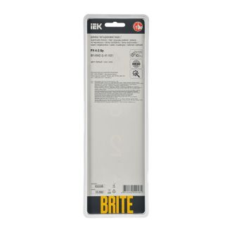 BRITE Рамка 4-местная стекло белый RE